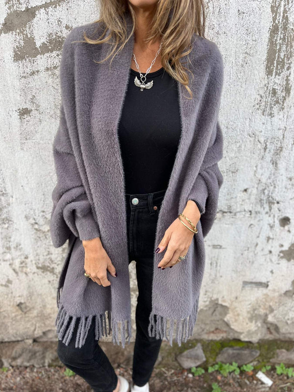 Cosima – Schalcardigan mit Fransen