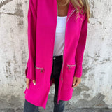 Greta – Lange Jacke mit Kapuze