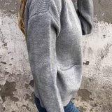 Regina – Strickjacke mit Reißverschluss