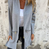 Greta – Lange Jacke mit Kapuze