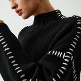 Ute – Pullover mit Ziernähten