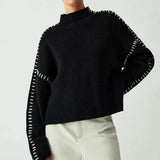 Ute – Pullover mit Ziernähten