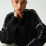 Ute – Pullover mit Ziernähten