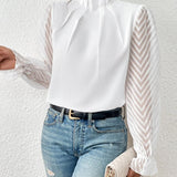 Nathalie - Bluse mit Chiffonärmeln