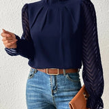 Nathalie - Bluse mit Chiffonärmeln