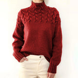 Petra – Pullover mit Zopf-Passe