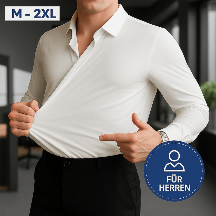 Hellblaues Langarm-Hemd mit klassischem Kragen