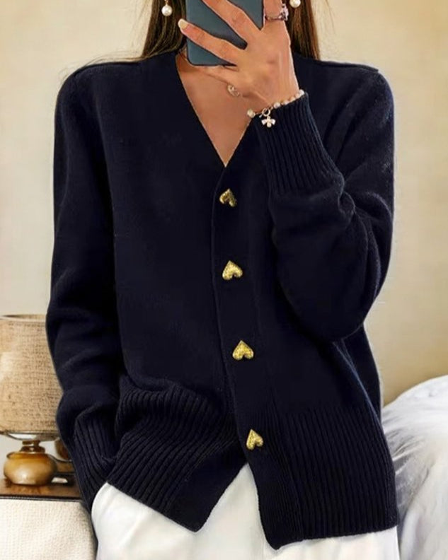 Cardigan mit V-Ausschnitt